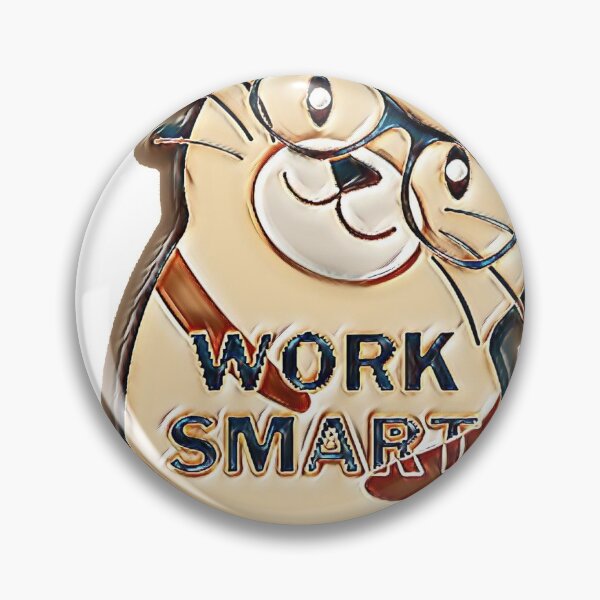 Item preview, Cat with glasses with the caption, work smart designed and sold by ILOVETUNA.
