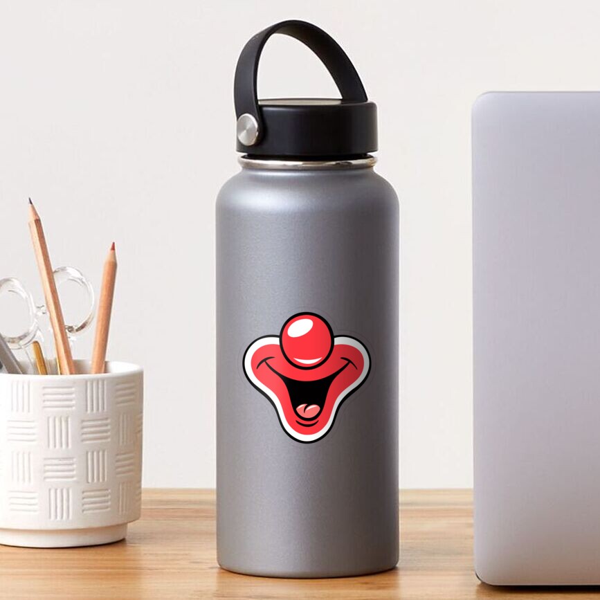 Funny Cartoon Clown Smiling Mouth Face  Sticker
