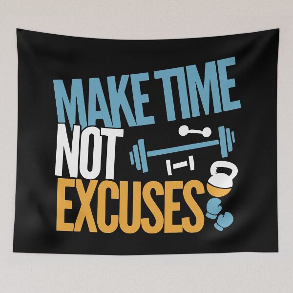 Item preview, Make Time Not Excuses - Workout Motivation Gift designed and sold by Sandra78.