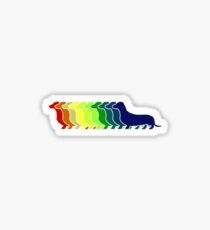 Dachshund Lovers - Rainbow Doxie Sticker