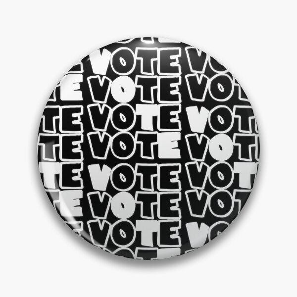 Item preview, Vote White Typography designed and sold by aventi24.