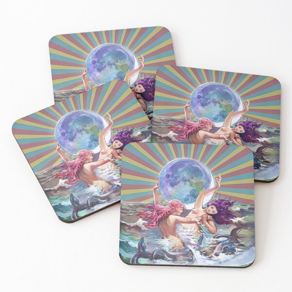 Item preview, Mermaids Play with the Moon designed and sold by catifex.