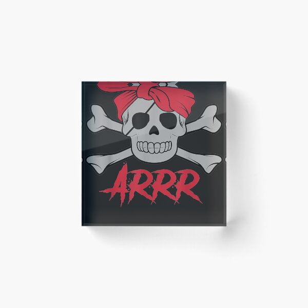 Item preview, PIRATE DEAD SKULL with eye patch Halloween designed and sold by LaThresRice.
