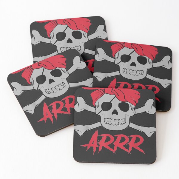 Item preview, PIRATE DEAD SKULL with eye patch Halloween designed and sold by LaThresRice.