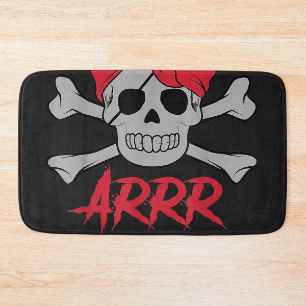 Item preview, PIRATE DEAD SKULL with eye patch Halloween designed and sold by LaThresRice.
