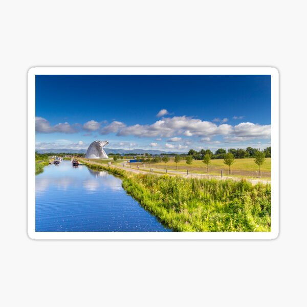 The Kelpies and the Forth and Clyde Canal Sticker