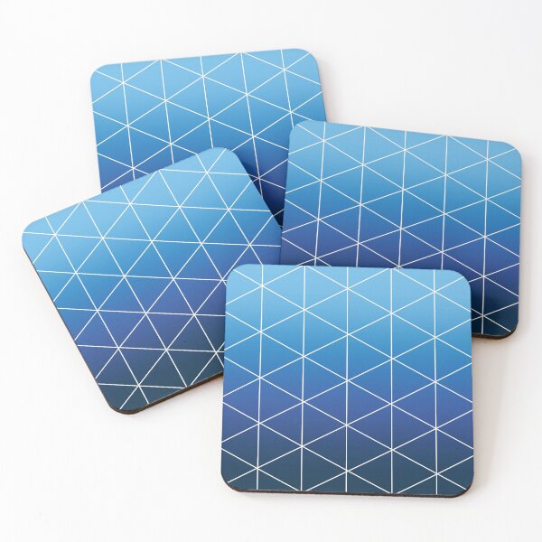 Item preview, Blue geometric triangles designed and sold by ProductsForYou.