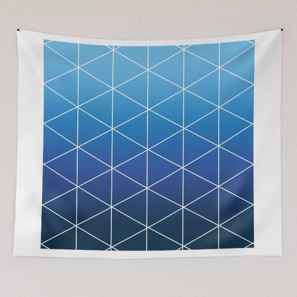 Item preview, Blue geometric triangles designed and sold by ProductsForYou.