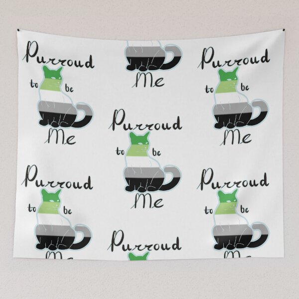 Item preview, Purroud To Be Me Aro Pride Cat designed and sold by Earthen-Angel.
