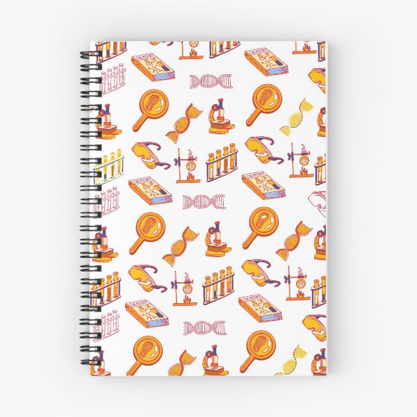 Item preview, Chimestry School Book Element Pattern Spiral Notebook designed and sold by Marstore.