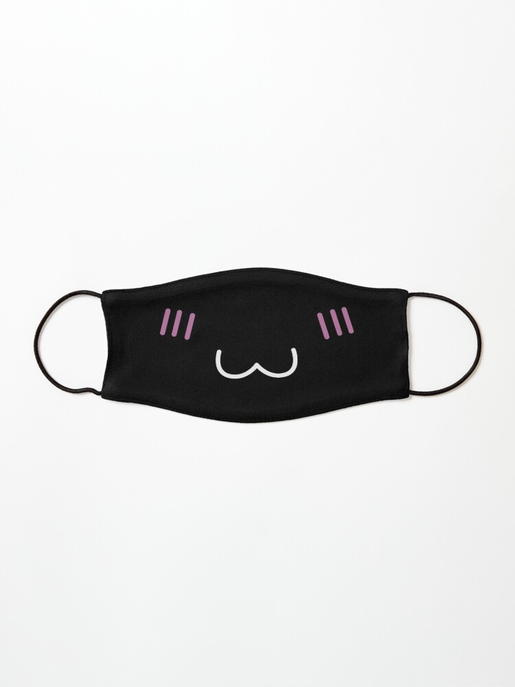 Roblox Black Kawaii Face Mask By Shinobu San Redbubble - roblox american beard