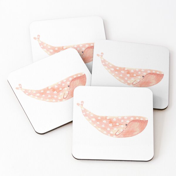 Item preview, A Coral Whale with a Boat Pattern designed and sold by Zuzana Clark.