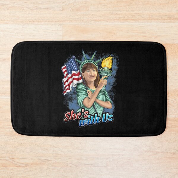 Item preview, She's With Us Lady Liberty Illustration Blue Splash designed and sold by NoveltyMerch.