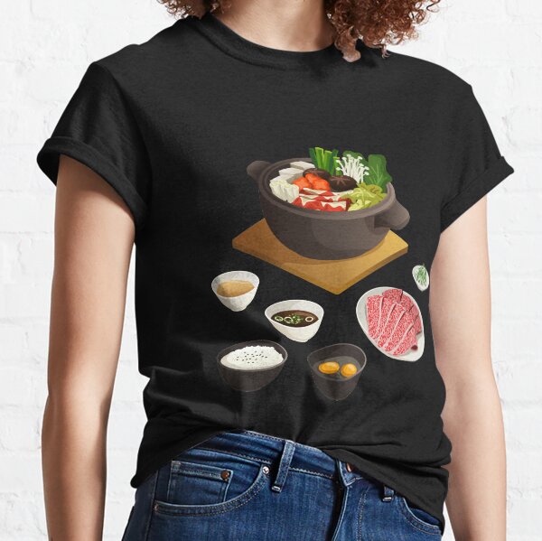 Vista previa del artículo con la obra «Comida japonesa de olla caliente Nabemono», diseñado y vendido por Alicia Chee.