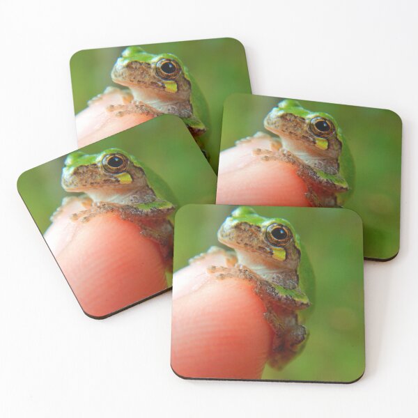 Item preview, Tiny Grey Tree Frog on Fingertip designed and sold by Lem1-XTreem.