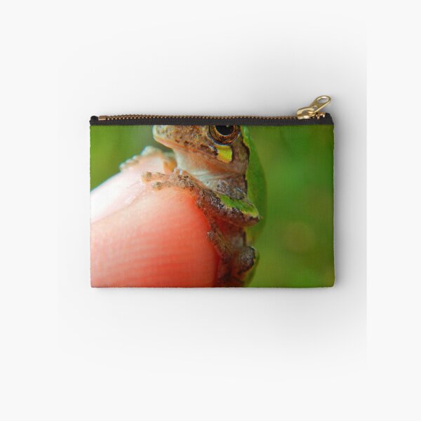 Item preview, Tiny Grey Tree Frog on Fingertip designed and sold by Lem1-XTreem.