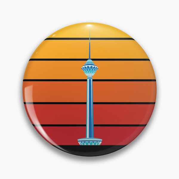 Item preview, Milad Tower Retro Sunset designed and sold by ArtEntwined.