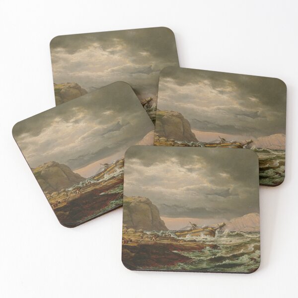 Item preview, Johan Christian Dahl: Shipwreck on the Coast of Norway, 1832 designed and sold by Vintage Wall Art.