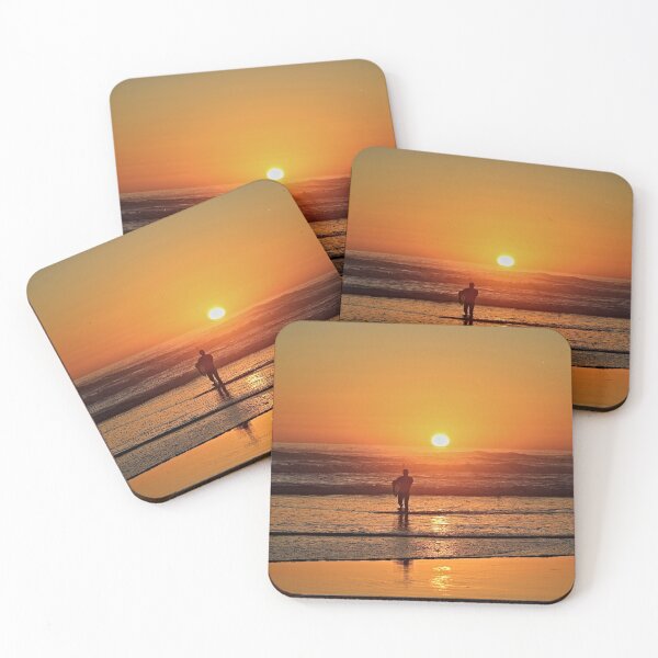 Item preview, Scenic Sunset Sea Seascape Beach Shore Surf Surfer designed and sold by Anna Lemos.