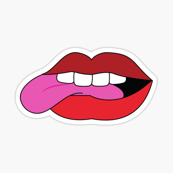 Pop art style lips sticker stock illustration. Illustration of fabric -  98236140