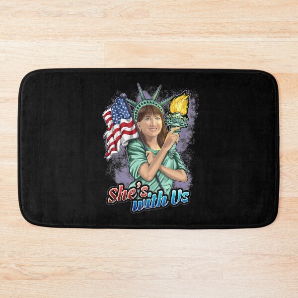 Item preview, She's With Us Lady Liberty Illustration Purple Splash designed and sold by NoveltyMerch.