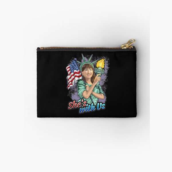 Item preview, She's With Us Lady Liberty Illustration Purple Splash designed and sold by NoveltyMerch.
