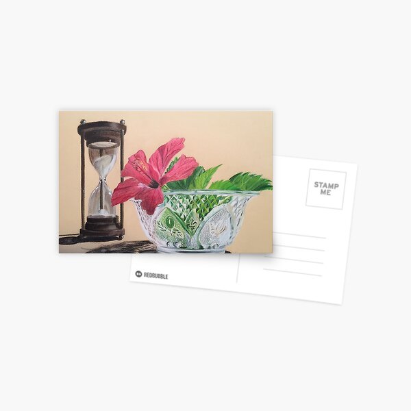 Hibiscus in Glass Postcard
