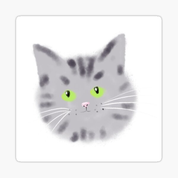 Tabby Cat Sticker