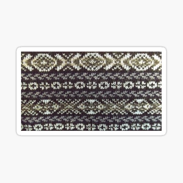 David Fine Fair Isle Grey Sticker