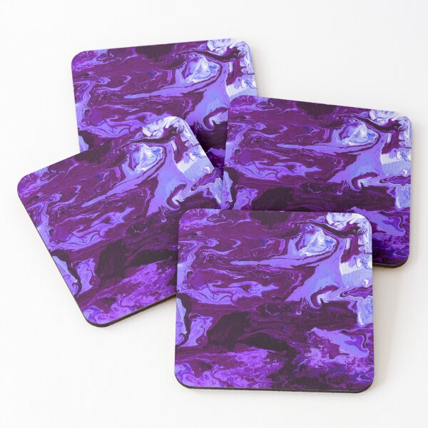 Item preview, Purple Rain Marble Fluid art designed and sold by xalexiart.