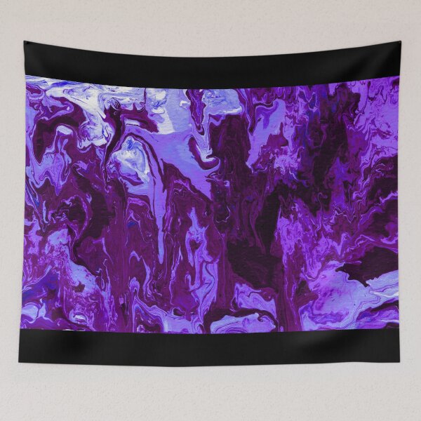 Item preview, Purple Rain Marble Fluid art designed and sold by xalexiart.