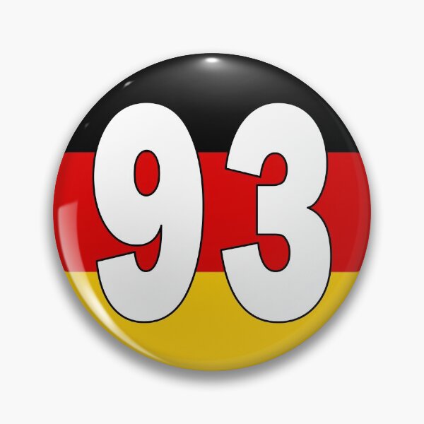 Item preview, Number 93 with Germany flag on the background designed and sold by AllShirts21.