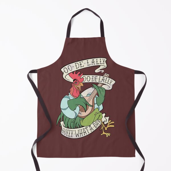 Item preview, Distressed Alan A Dale Rooster Bard - Golly What a Day Tattoo Banner Design designed and sold by Christina G. Smith.