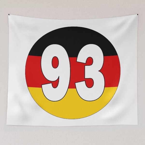 Item preview, Number 93 with Germany flag on the background designed and sold by AllShirts21.