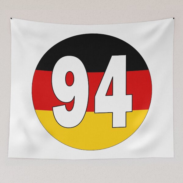 Item preview, Number 94 with Germany flag on the background designed and sold by AllShirts21.