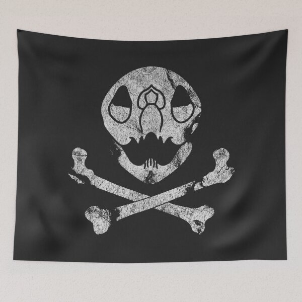 Item preview, Sea Turtle Pirate Flag designed and sold by SpitsPixels.