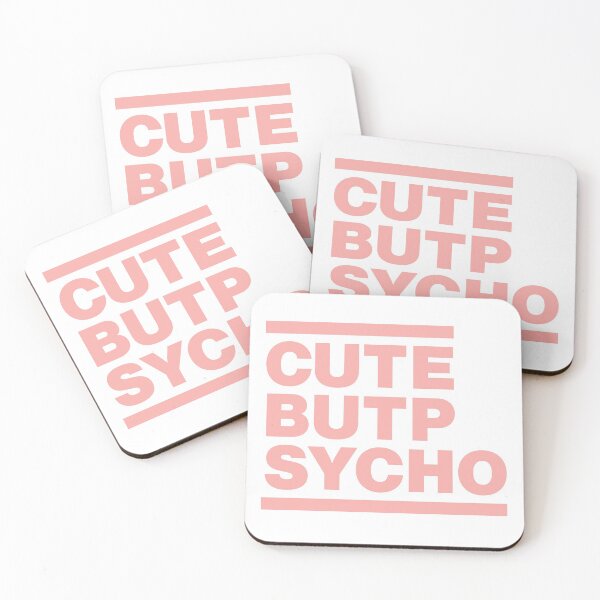 Item preview, She is Cute But Psycho Girly Classy quote designed and sold by elhefe.