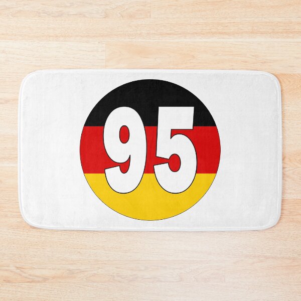 Item preview, Number 95 with Germany flag on the background designed and sold by AllShirts21.