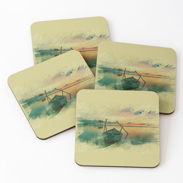 Item preview, Sunset Lake Scenery designed and sold by gooddesignart.