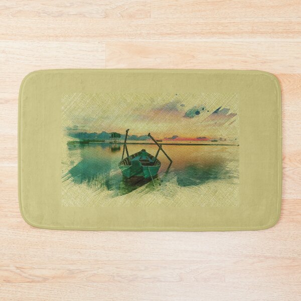 Item preview, Sunset Lake Scenery designed and sold by gooddesignart.