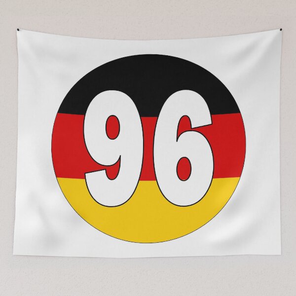 Item preview, Number 96 with Germany flag on the background designed and sold by AllShirts21.