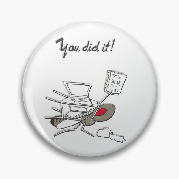 You did it! fruit fly card Pin
