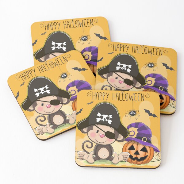 Item preview, Happy Halloween Pirate Monkey designed and sold by lucidfrog.