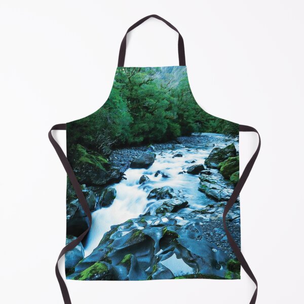 Item preview, White Foamy River Stream on Lush Green Amazon Rainforest Oil Painting designed and sold by yappei.