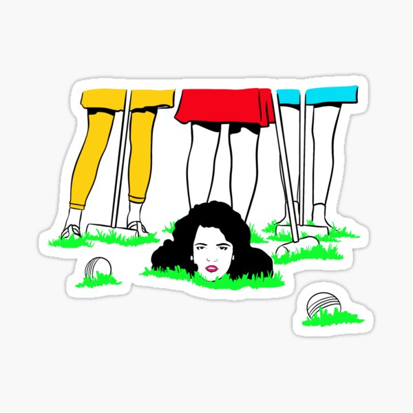"heathers croquet design" Sticker by pbfhpunk Redbubble
