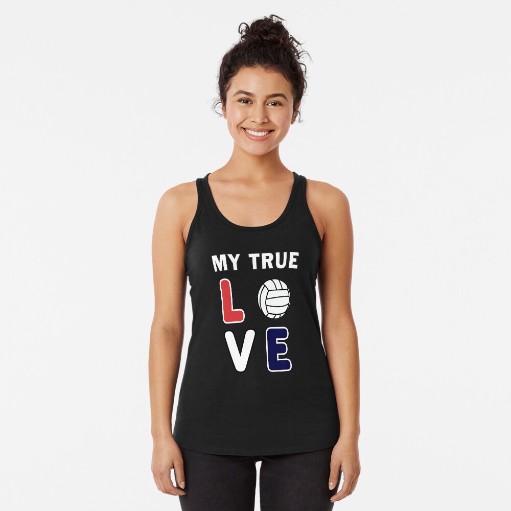 Volleyball My True Love Sportive V-Ball Team Gift. Racerback Tank Top