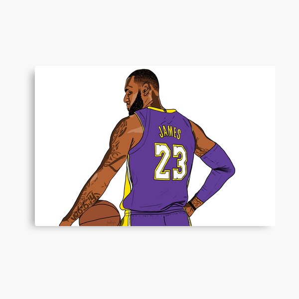 Latitude Run® Lebron James Flying Dunk NBA Basketball Sport WallArt Canvas  Poster Print Wall Decor On Paper Print