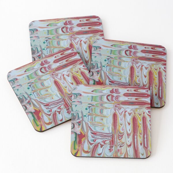 Item preview, Marbled paint design in white, red, muliticolours designed and sold by Emma  Amies.