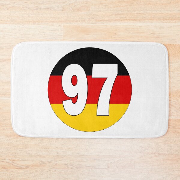 Item preview, Number 97 with Germany flag on the background designed and sold by AllShirts21.