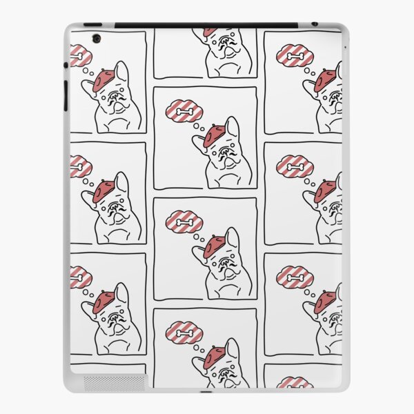 Minimalist Line Art For French Bulldog Lovers iPad Skin